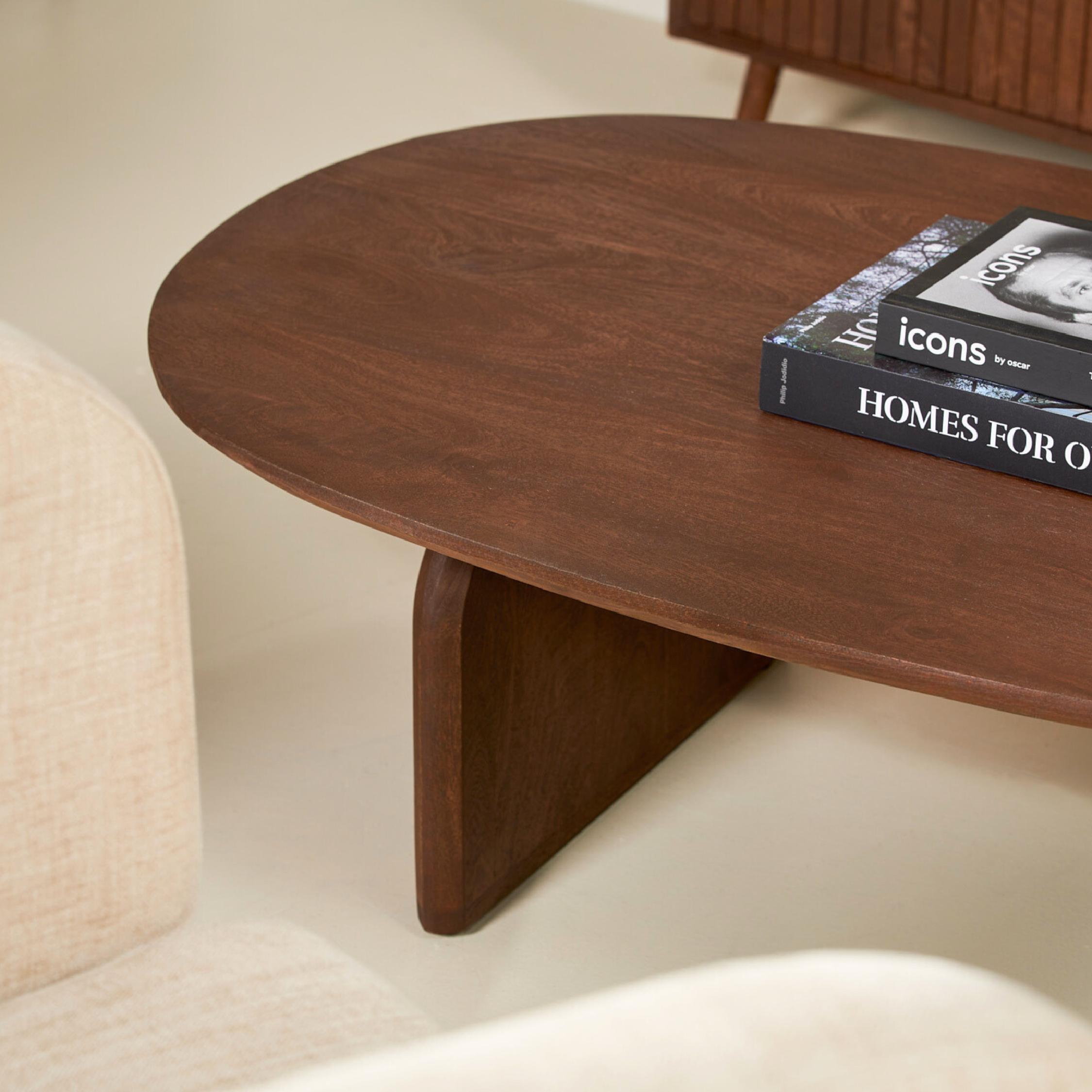 organische mangohouten salontafel Eira afbeelding 8