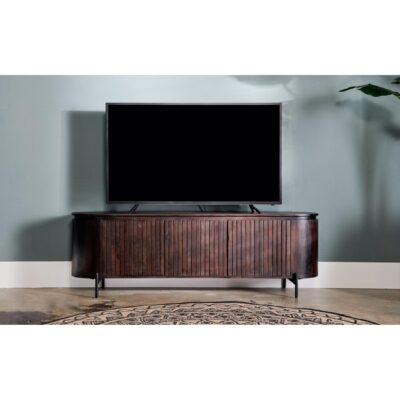 Besa mangohouten tv meubel donkerbruin 175 cm afbeelding 9
