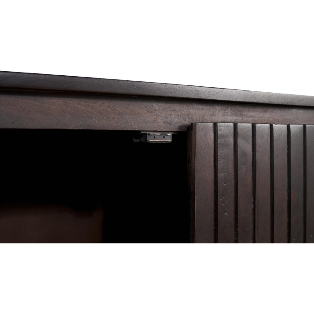 donkerbruin mangohouten tv meubel Besa 210 cm afbeelding 7