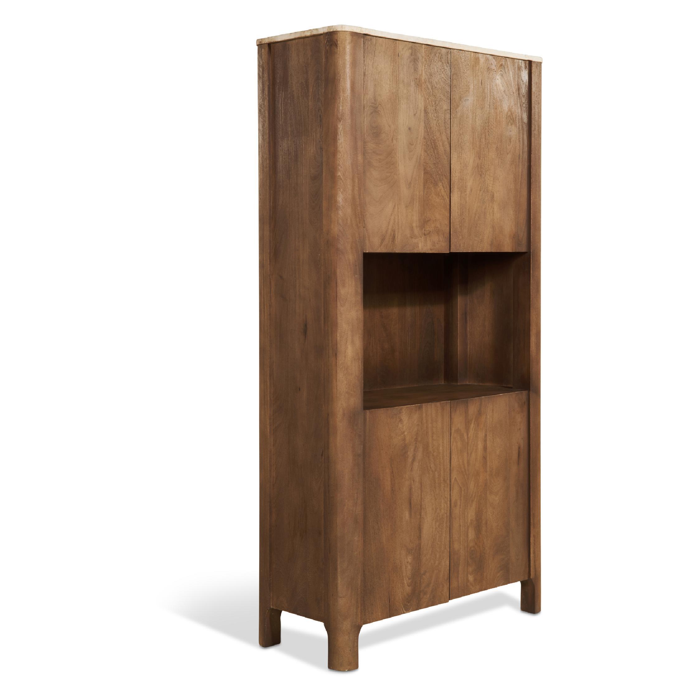 wandkast Jona mangohout marmer afbeelding 2