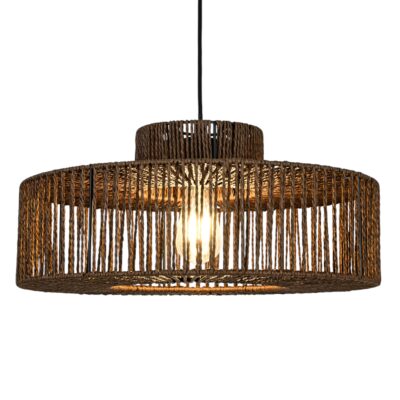 Hanglamp ELISA walnoot bruin Ø45x21cm