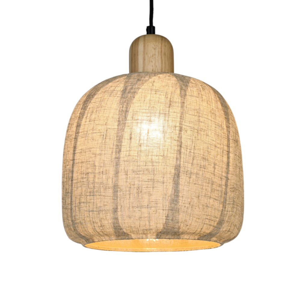 Hanglamp LIVA parelgrijs Ø26x25cm