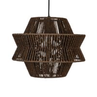 Hanglamp ENRICO walnoot bruin Ø35x28cm