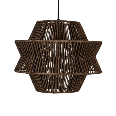 Hanglamp ENRICO walnoot bruin Ø35x28cm