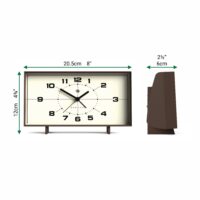 Newgate Wideboy Alarm Clock in Mocha Brown