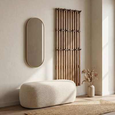 Nest of Nora Kapstok hoog Milan – 14 haken – Staande garderobe – Massief mangohout