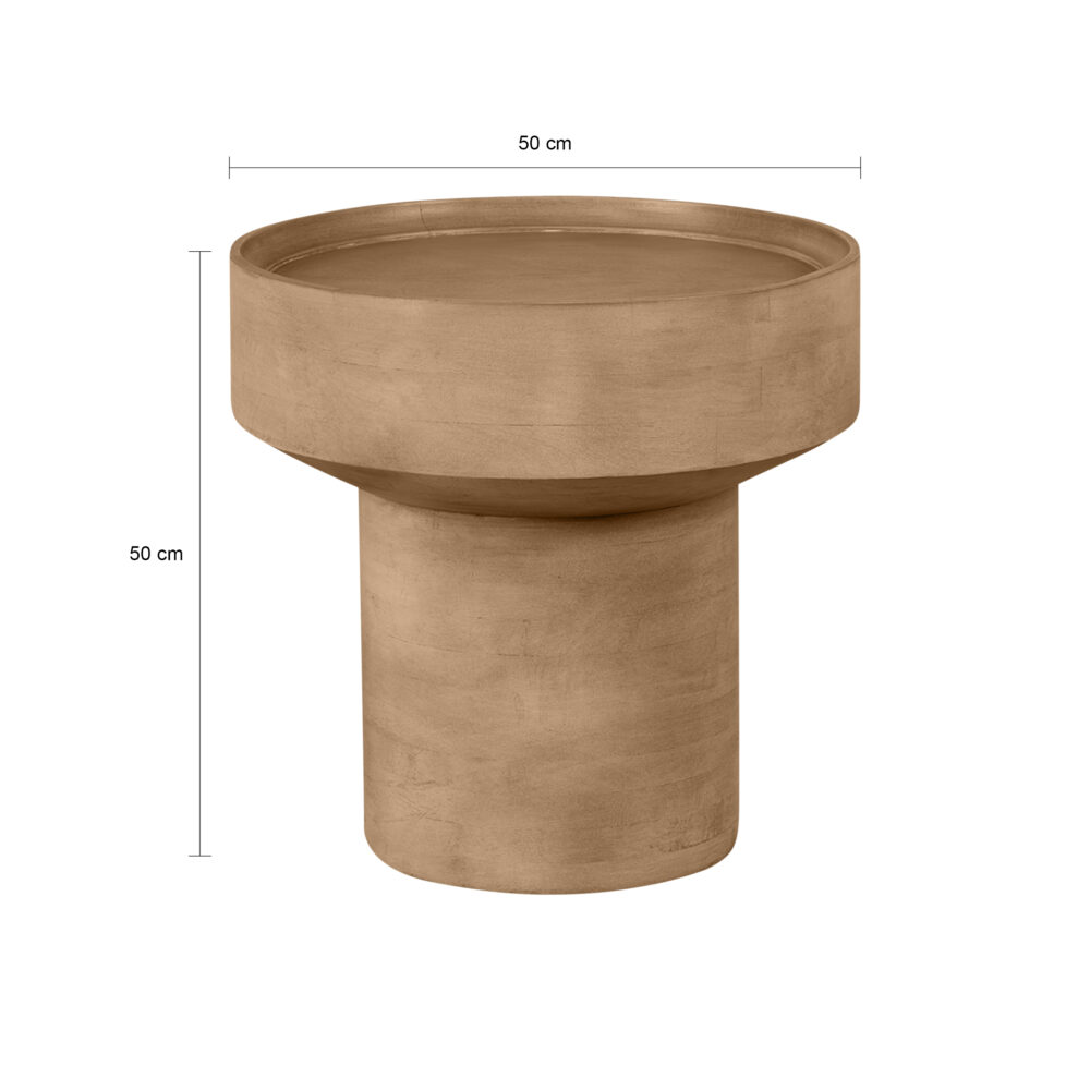 bijzettafeltje, bijzettafel, bijzettafel rond Luus, bijzettafel rond, bijzettafeltje, tafeltje, bijzettafel hout, bijzettafel mangohout,
