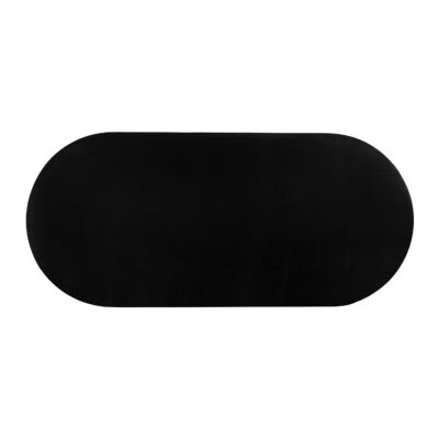 ovale eettafel, eettafel van 200x90 cm, eettafel, zwarte eettafel, tafel, Lynn eettafel, dinertafel