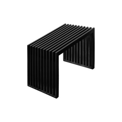 Halbankje Lexi, schoenenbank, bankje, schoenenbankje, halbankje, bankje zwart, zitplekje, schoenenbank Lexi,