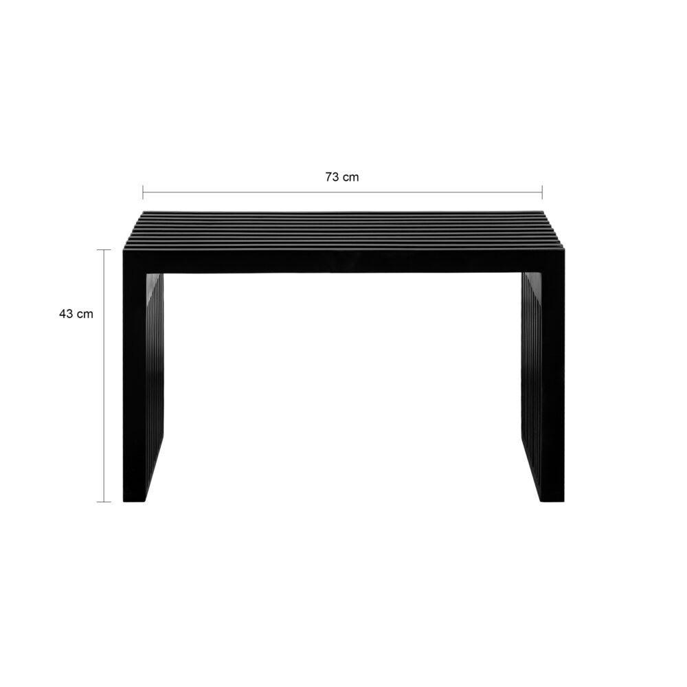 Halbankje Lexi, schoenenbank, bankje, schoenenbankje, halbankje, bankje zwart, zitplekje, schoenenbank Lexi,