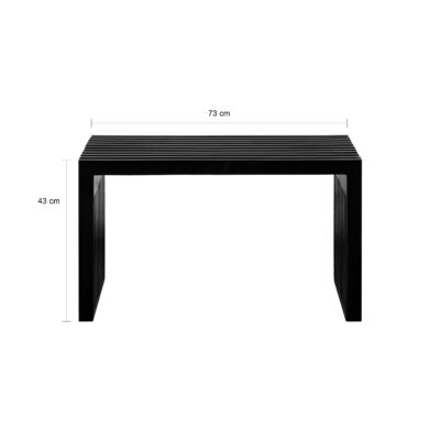 Halbankje Lexi, schoenenbank, bankje, schoenenbankje, halbankje, bankje zwart, zitplekje, schoenenbank Lexi,