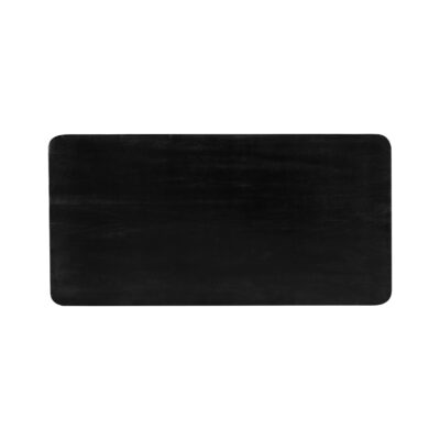 Rechthoekige eettafel, houten eettafel, eettafel, Eettafel Sofia, tafel, Rechthoekige eettafel van zwart mangohout, eettafel zwart,