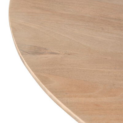 ronde eettafel, eettafel Sofia, eettafel, eettafel rond, tafel, eettafel 150 cm, ronde eettafel van mangohout, ronde eettafel van mangohout met een x-poot,