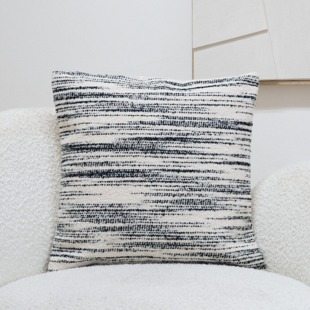 Sierkussenhoes wit en grijs, kussenhoes, hoes, sierkussenhoes met gebreid patroon, sierkussenhoes, kussenhoes 45x45 cm,