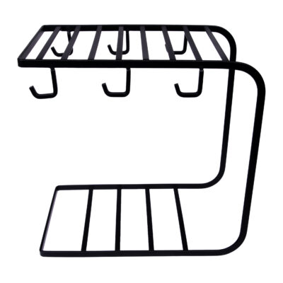 mokkenrek, rek, zwarte mokkenrek, zwarte bordenrek borden rek, mokken rek, bordenrek van metaal, bordenrek, rekje voor borden en mokken, rekje, metalen rek, metalen rek in zwart,