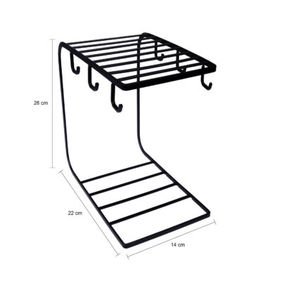 mokkenrek, rek, zwarte mokkenrek, zwarte bordenrek borden rek, mokken rek, bordenrek van metaal, bordenrek, rekje voor borden en mokken, rekje, metalen rek, metalen rek in zwart,