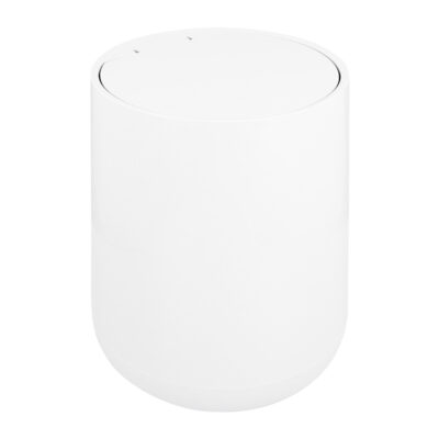 witte prullenbak, witte prullenbak van 12 liter, prullenbak wit, prullenbak met deksel, prullenbak, prullenbak van kunststof, afvalemmer,