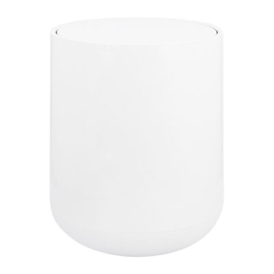 witte prullenbak, witte prullenbak van 12 liter, prullenbak wit, prullenbak met deksel, prullenbak, prullenbak van kunststof, afvalemmer,