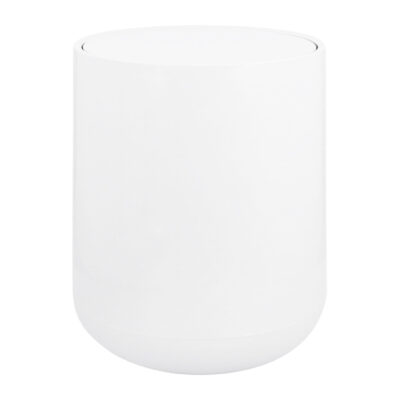 witte prullenbak, witte prullenbak van 12 liter, prullenbak wit, prullenbak met deksel, prullenbak, prullenbak van kunststof, afvalemmer,