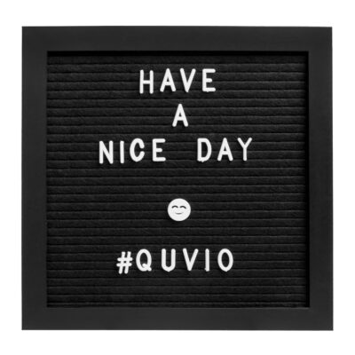 zwarte QUVIO letterbord , letterbord, zwarte letterbord, decoratieve letterbord, welkomstbord, letterbord zwart,