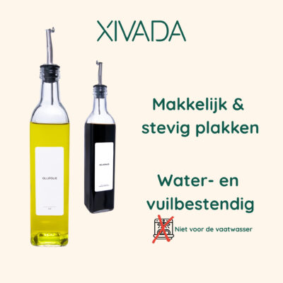 labels, stickers, set, labels voor olie, sauzen en dressings