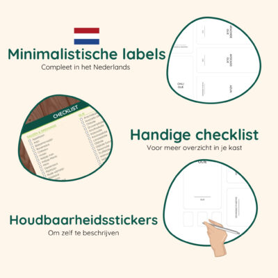 labels, stickers, set, labels voor olie, sauzen en dressings