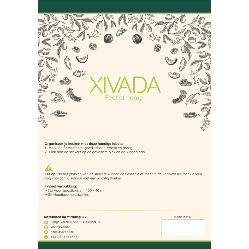 labels, stickers, set, labels voor olie, sauzen en dressings