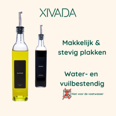 zwarte labels, zwarte labels voor olie, sauzen en dressings, labels, zwarte olie en saus labels, stickers, set