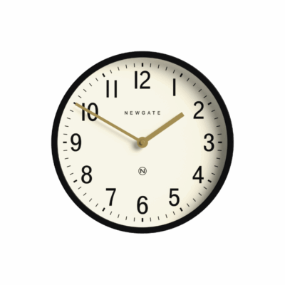 Newgate Master Edwards wall clock in black