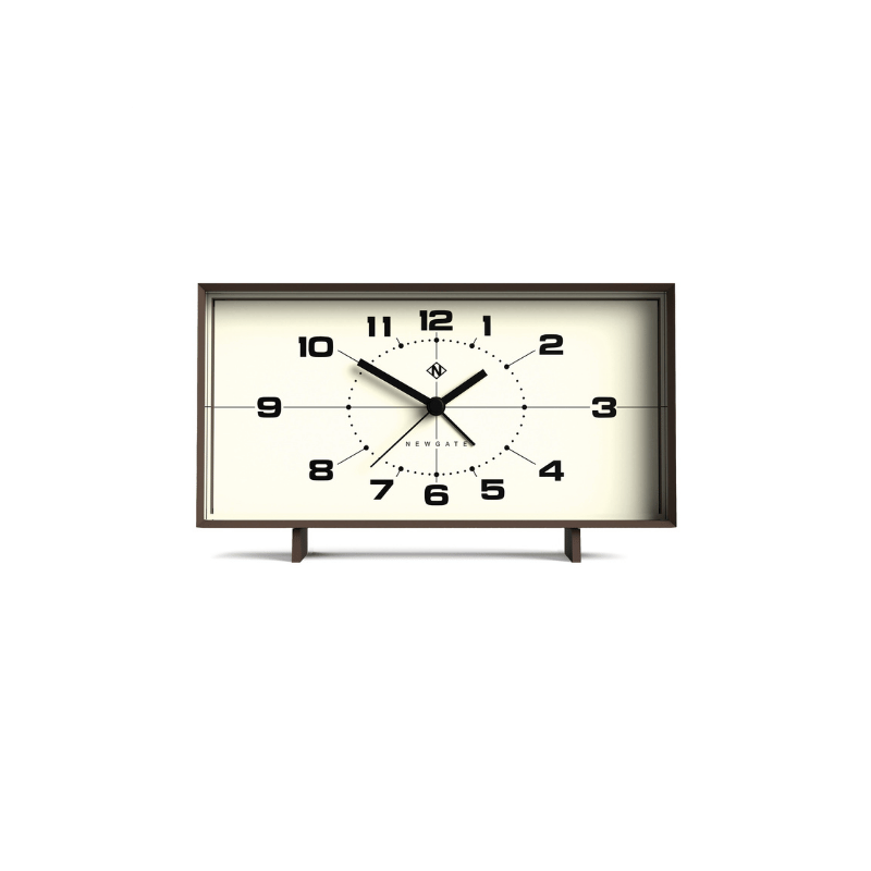 Newgate Wideboy Alarm Clock in Mocha Brown