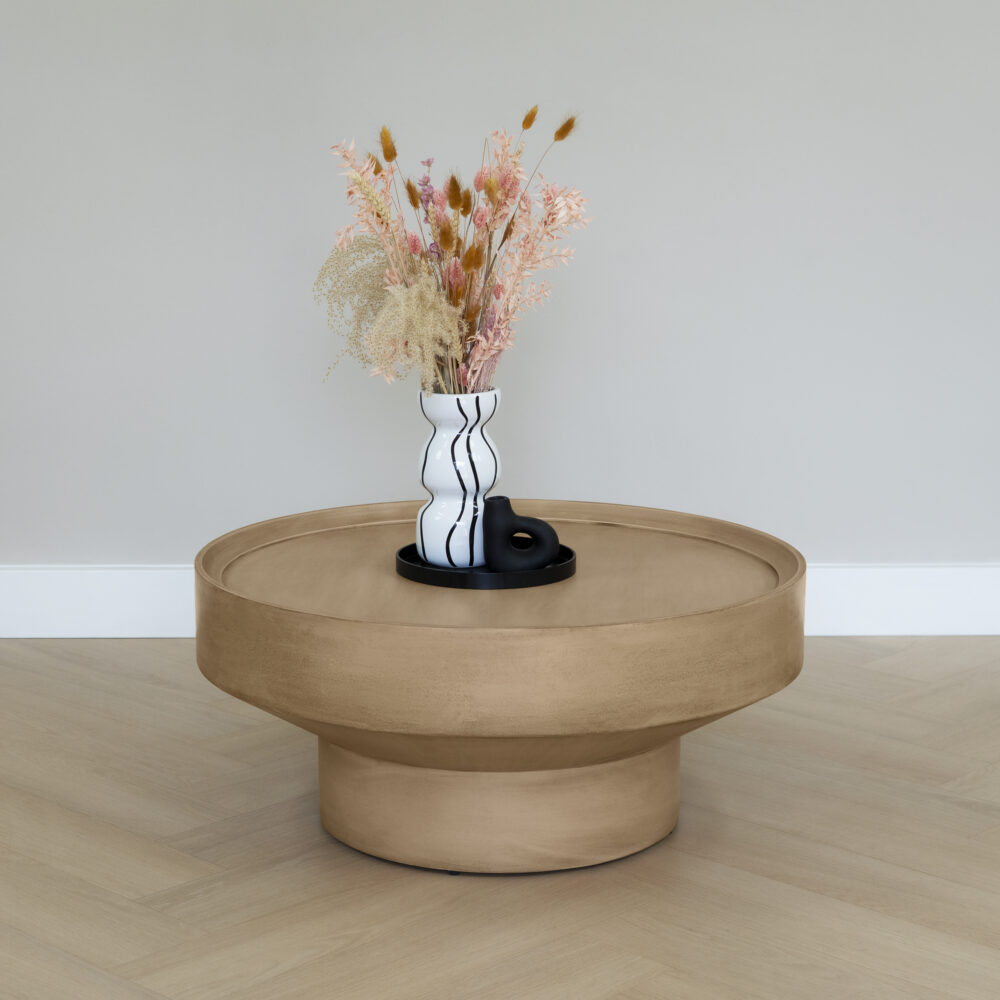 Lewis & Loft Coffee table - Luus - LL44465 - Mango Wood - Round ⌀80 - Natural matte_afb4