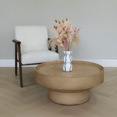 Lewis & Loft Coffee table - Luus - LL44465 - Mango Wood - Round ⌀80 - Natural matte_afb3