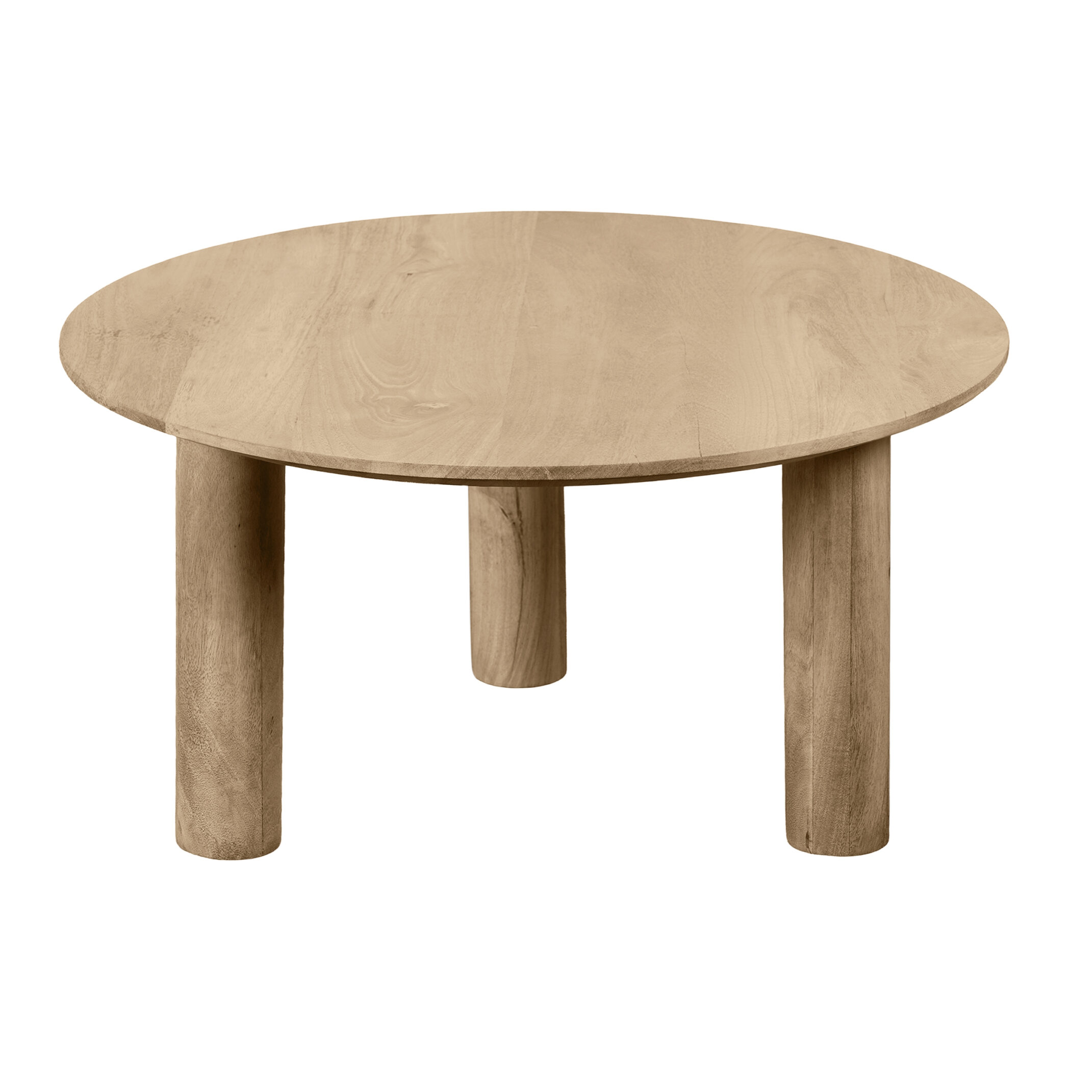 Lewis & Loft Salontafel Lian - FSC® Mangohout - Rond ⌀70 cm - Naturel