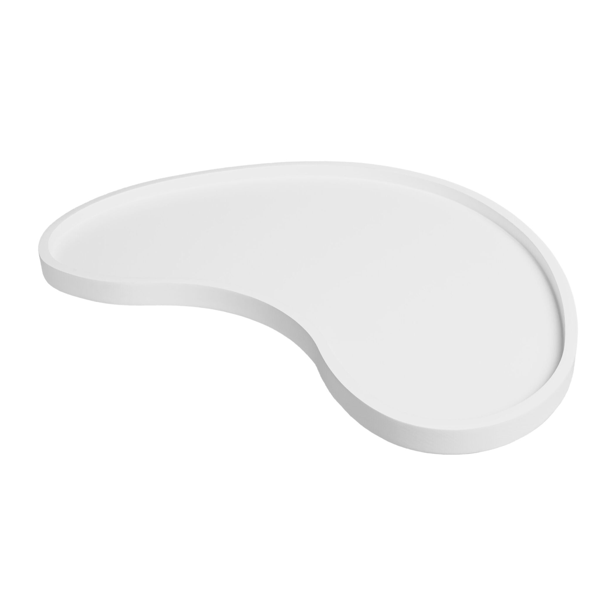 QUVIO Tray - Organisch - Hout - 45x24 cm - Wit