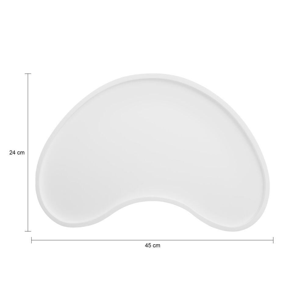 witte dienblad, tray, dienblad, witte dienblad met organische vorm, wit dienblad, organisch dienblad, dienblad wit, decoratieve tray, houten dienblad wit,
