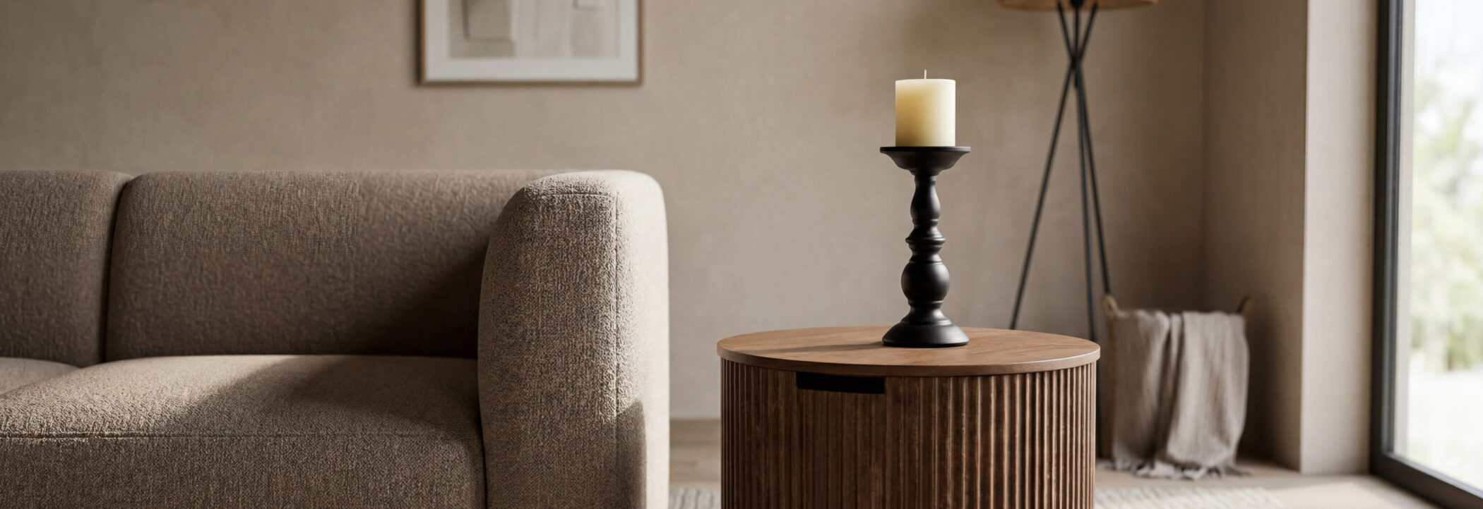 Donkerbruine salontafel