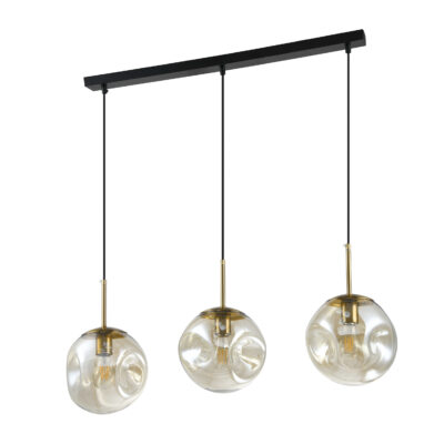 QUVIO Hanglamp 3-lichts - Glazen bollen - Langwerpig - QUV5203_afb1