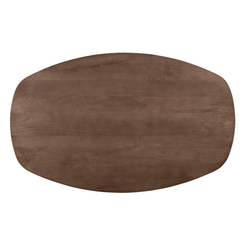 Lewis & Loft Dining Table - Luna - LL44399 - Danish oval - 160 x 100 cm - Brown_afb7