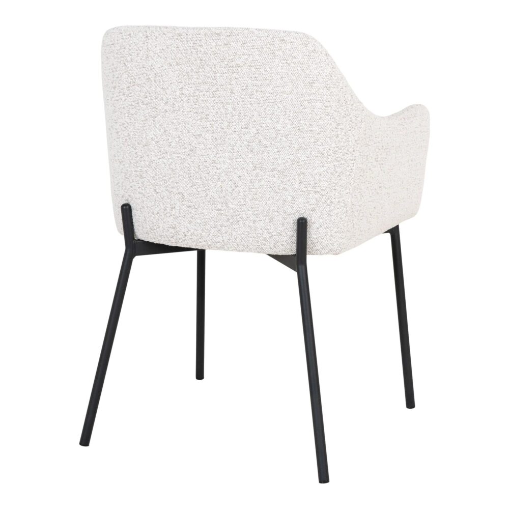 QUVIO Fauteuil Lima - LL44390 - Boucle - Staal - Wit - Set van 2_afb5