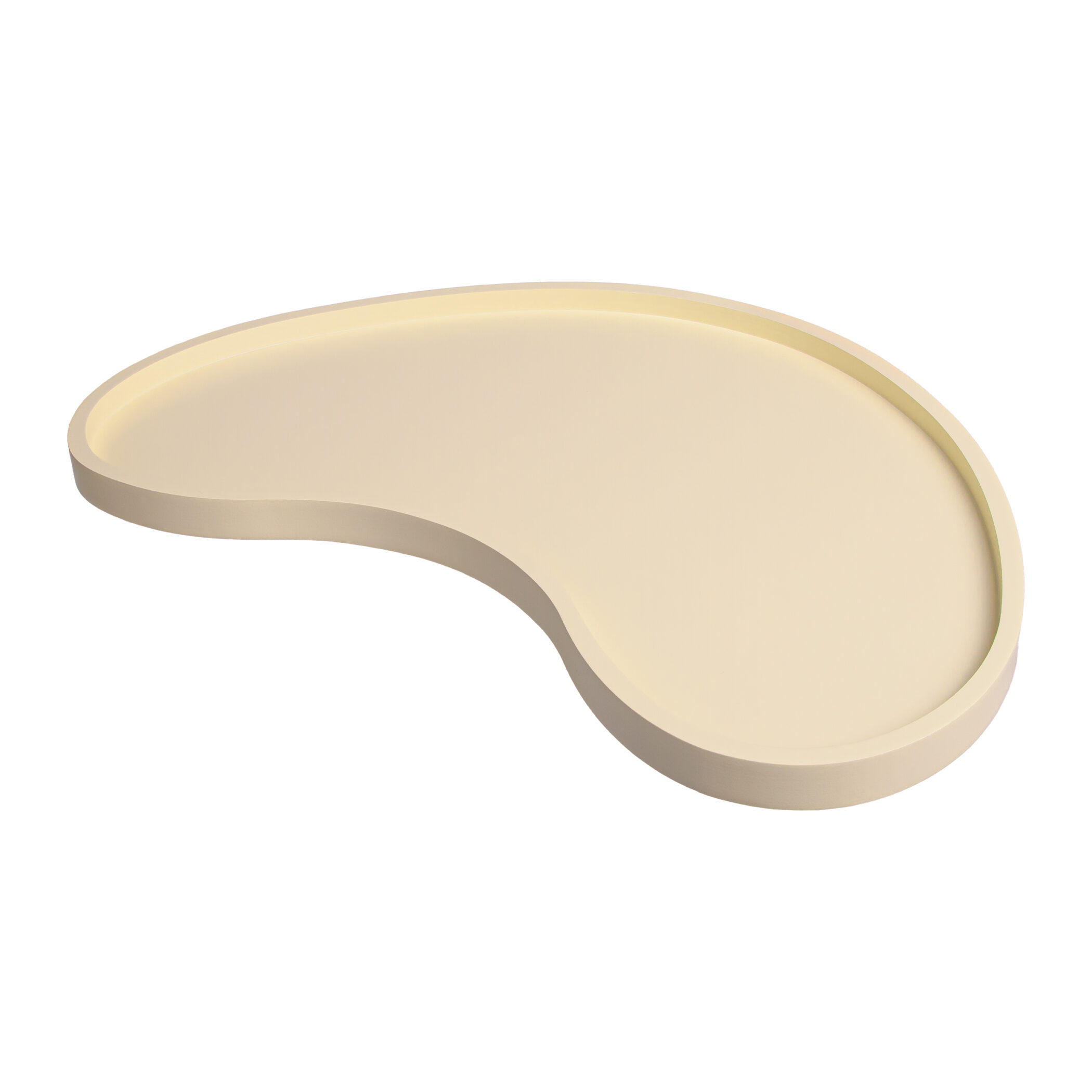 QUVIO Tray - Organisch - Hout - 45x24 cm - Beige
