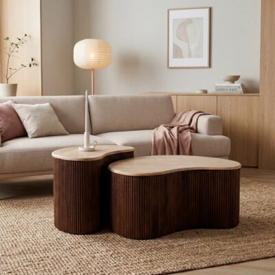 Lewis & Loft Coffee Table - Lena - LL44315 - Organic shape - Maat L - Brown_afb5