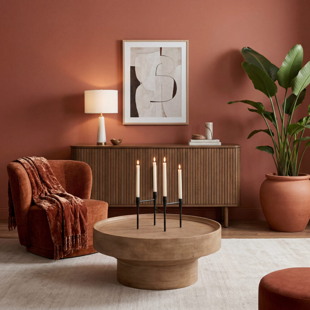 Nest of Nora Retro design fauteuil Kjell - stof - Roest_afb8