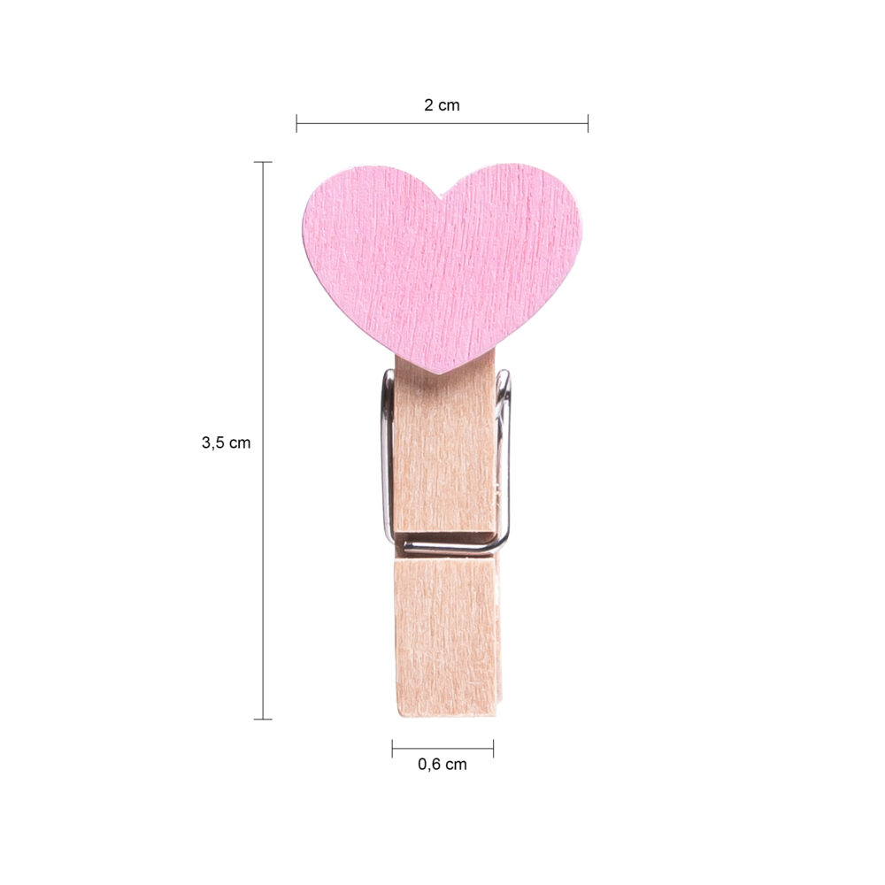 Mini wasknijpers hout, mini wasknijpers, mini wasknijpers klein, houten wasknijpers, roze hartje, fotoknijpers, wasknijpers,