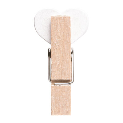 houten mini wasknijpers, mini wasknijpers hout, mini wasknijpers, wasknijpers, witte hartje, fotoknijpers, Set van 25 mini wasknijpers, houten wasknijpers