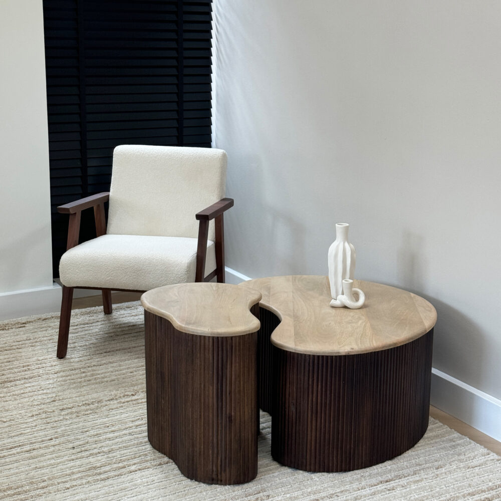 Lewis & Loft Coffee Table - Lena - LL44314 - Organic shape - Maat S - Brown_afb4