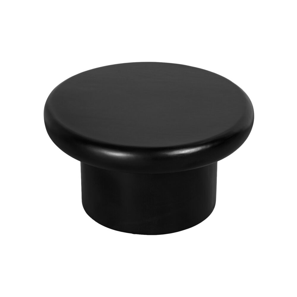 ronde salontafel zwart, koffietafel, salontafel zwart, salontafel rond in zwart, tafel, salontafel Leke, ronde salontafel, zwarte salontafel, ronde salontafel van ⌀60 cm