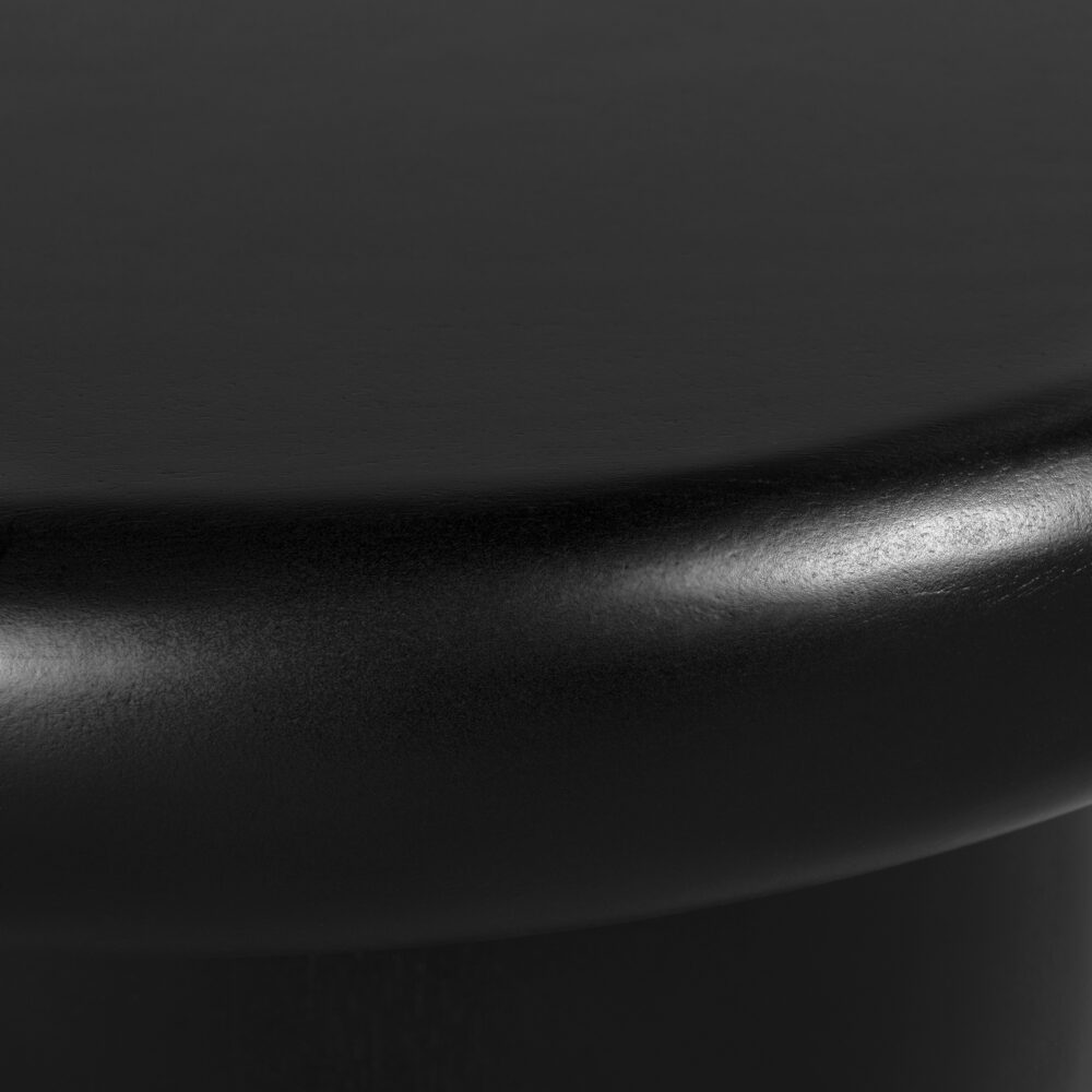 ronde salontafel zwart, koffietafel, salontafel zwart, salontafel rond in zwart, tafel, salontafel Leke, ronde salontafel, zwarte salontafel, ronde salontafel van ⌀60 cm