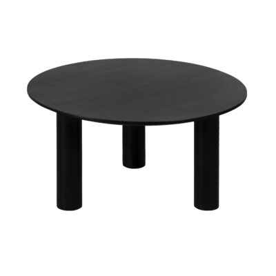 Ronde koffietafel Lian zwart, tafel, zwarte salontafel, Ronde koffietafel, salontafel, salontafel Lian, zwarte ronde salontafel,