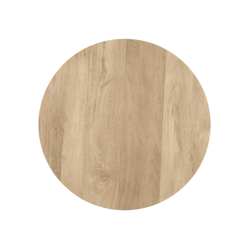 Ronde houten bijzettafel, bijzettafel Lian, ronde bijzettafel, bijzettafel, tafel, Naturel bijzettafel