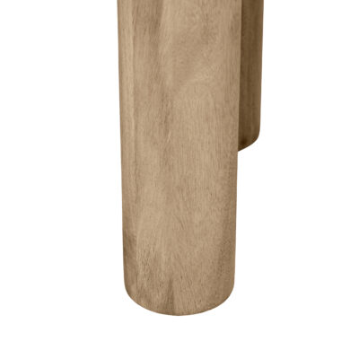 Ronde houten bijzettafel, bijzettafel Lian, ronde bijzettafel, bijzettafel, tafel, Naturel bijzettafel